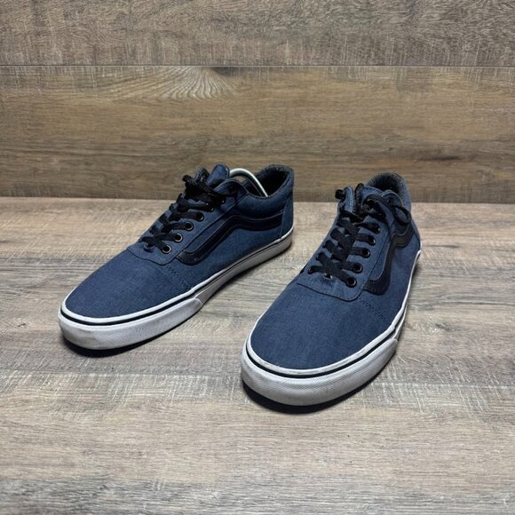 Vans Ward Denim Blue Textile Sneaker Men's Size 11.5 - Picture 1 of 7